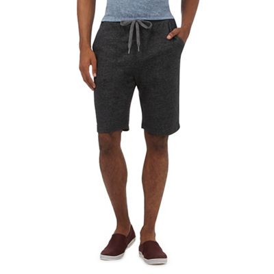 Red Herring Dark grey marl textured shorts